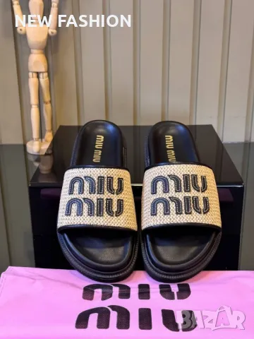 Дамски Чехли ✨36-41✨MIU MIU , снимка 1