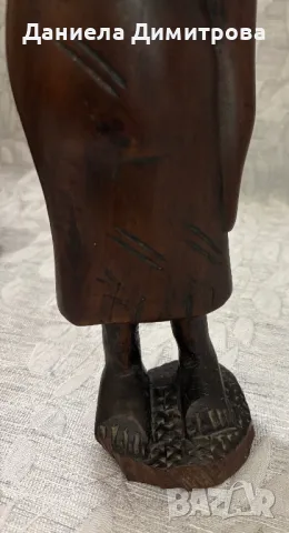 Дървена статуетка, снимка 7 - Статуетки - 50429225