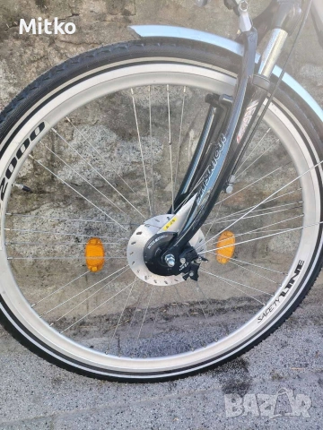 28 цола алуминиев велосипед с 7 скорости усилени капли амортисьори предни като нов , снимка 10 - Велосипеди - 53749967