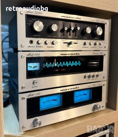 🔉ТОП ретро колекционерски аудио сет MARANTZ - стъпало 140 + предусилвател 3200 + тунер 104🔉