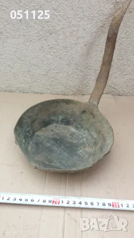 кован бакърен меден тиган , снимка 5 - Антикварни и старинни предмети - 49762196