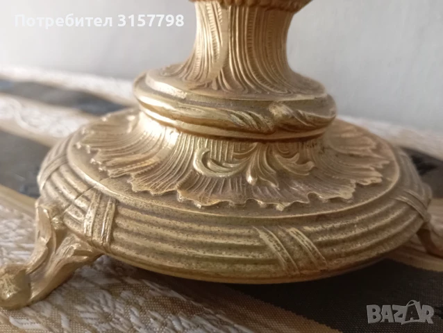 Бароков свещник, снимка 5 - Други ценни предмети - 50470554