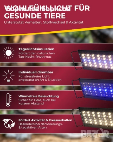 LED лампа за терариуми