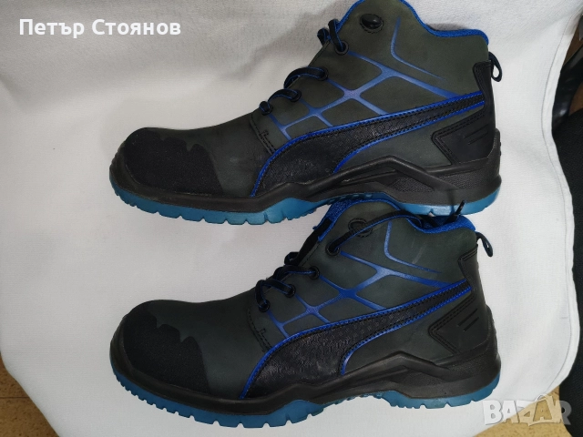 Удобни мъжки защитни обувки PUMA Argon Blue №46, снимка 8 - Мъжки боти - 52654313