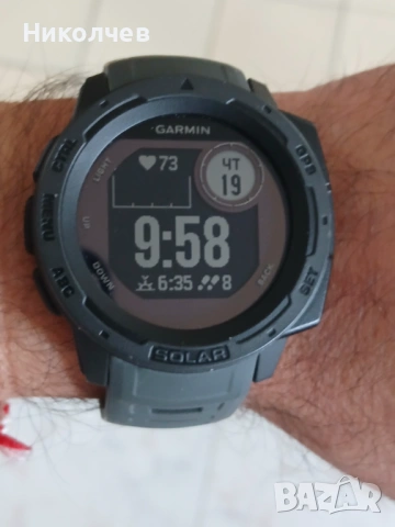 Garmin Instinct 1 Solar часовник, снимка 5 - Смарт гривни - 53903717