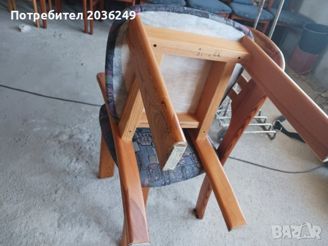 Комплект 12броя столове от масивно дърво, снимка 2 - Столове - 53574476