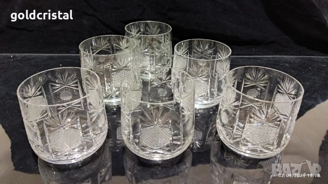 кристални чаши за уиски , снимка 4 - Антикварни и старинни предмети - 51459072