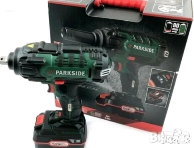 Ударен Гайковерт на батерия Parkside + зарядно + батерия, снимка 2 - Други инструменти - 53360953