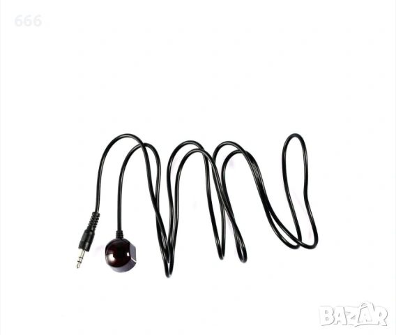 IR удължителен кабел 3.5мм, 3 метра, честота 38kHz, черен, снимка 4 - Друга електроника - 53817154