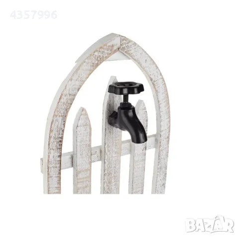 Декоративна саксия, Чешма, Дърво, Бял , снимка 3 - Декорация за дома - 50080267