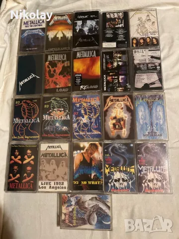 Metallica 21 бр. класика 80/90-те. + книжка подарък Vintage, снимка 1 - Аудио касети - 48493838