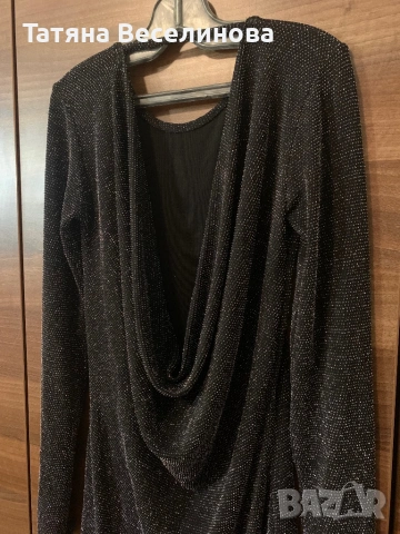 Блестяща официална рокля с гол гръб, снимка 2 - Рокли - 53056576