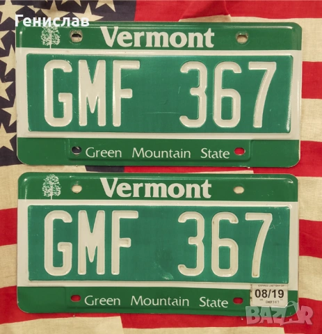 Американски Регистрационни Номера Табели USA Комплект ЧИФТ, снимка 12 - Колекции - 53512051