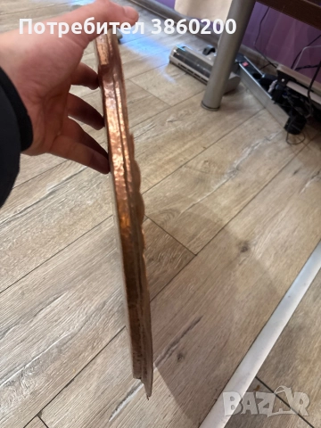 Медна тава , снимка 2 - Антикварни и старинни предмети - 52811401