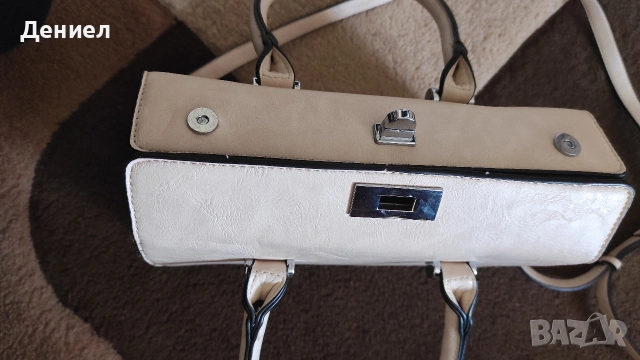 Дамска чанта в бежов цвят - Елегантна - MIT Company S.r.l. - Italia, снимка 3 - Чанти - 54165404