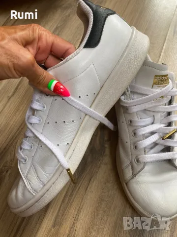 Оригинални кожени кецове adidas Stan Smith! 43 н, снимка 4 - Кецове - 46826045