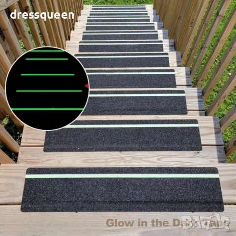 4857 Противоплъзгащи ленти за стъпала с фосфоресциращ елемент и силна абразия, снимка 7 - Други стоки за дома - 53709812
