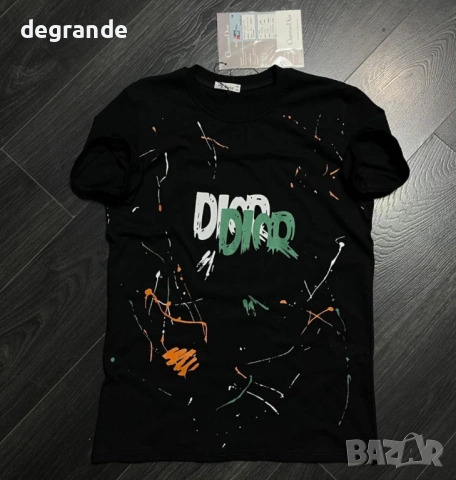 Мъжка Тениска Dior Бала и Черна 