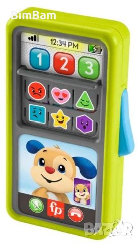 Образователен смартфон 2в1 Fisher Price - на български език / 75 звуци и фрази, снимка 2 - Музикални играчки - 45808449