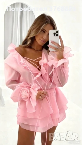 Красива рокля 🌸  Стандартен размер - Xs,S,M,L  35€, снимка 4 - Рокли - 53211198