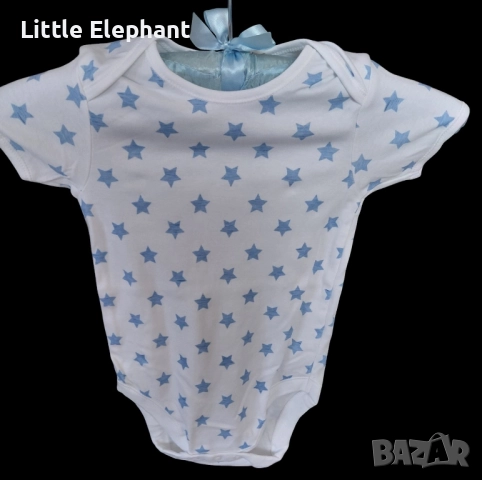 Боди с къс ръкав за 18-24 мес мом средни звезди,колекция"Stars",Англия/ново