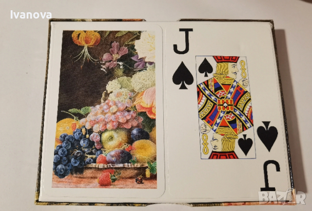 Комплект карти за белот, покер и др. Piatnik Bouquet, снимка 3 - Карти за игра - 53774857