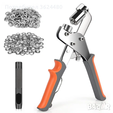 Клещи за поставяне на капси  пълен комплект аксесоари 4892, снимка 4 - Клещи - 53576569
