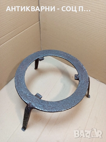 Стар Масивен Саджек Пиростия За Огнище 2.600кг. НОМЕР 1705., снимка 3 - Антикварни и старинни предмети - 53818614