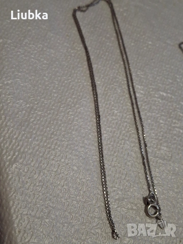 Два сребърни синджира, снимка 2 - Колиета, медальони, синджири - 54269460