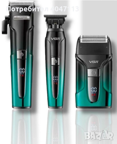 Професионален комплект 3 в 1 VGR V-694 Машинка за подстригване, тример и електрическа самобръсначка, снимка 4 - Машинки за подстригване - 51762528