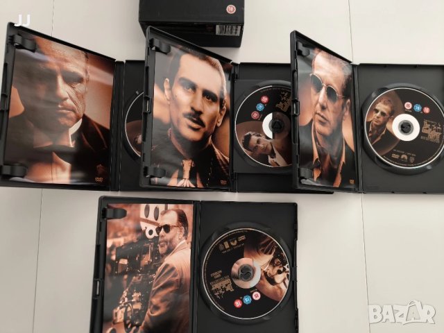Кръстникът колекция три филма и бонус диск DVD The Godfather Trilogy DVD BOXSET 2001, снимка 2 - DVD филми - 44474232
