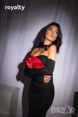 Стилна дамска рокля , снимка 3 - Рокли - 49492569