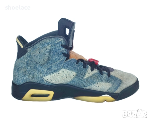 Air Jordan VI Retro Washed Denim CT5350-401, снимка 7 - Кецове - 53659575