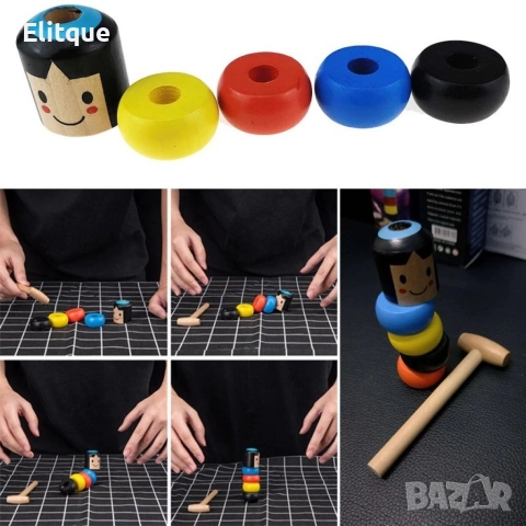 Магическо дървено човече играчка за правене на вълшебства и трикове с него, снимка 3 - Образователни игри - 52644917