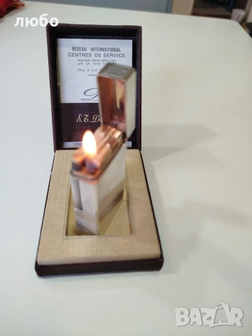 ЗАПАЛКА S.T.DUPONT PARIS Във СРЕБЪРНО ПОКРИТИЕ НЕ ИЗПУСКА ГАС РАБОТИ ПЕРФЕКТНО , снимка 13 - Запалки - 53823649