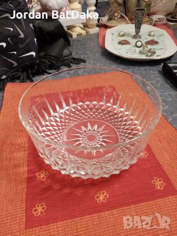 Кристална купа 20см, снимка 3 - Аксесоари за кухня - 53491251