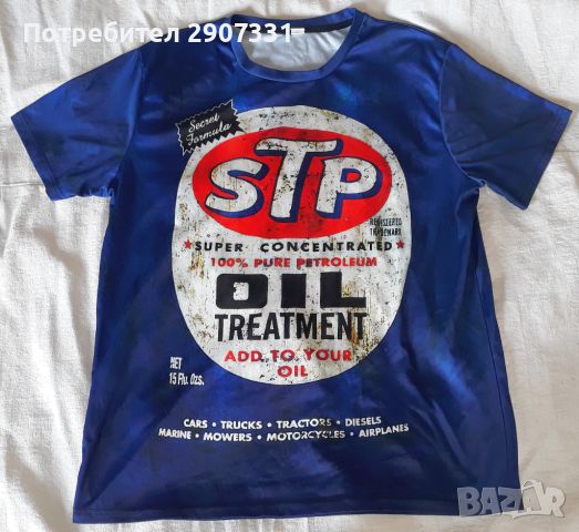 тениска от компания за моторни масла STP, снимка 1 - Тениски - 46139640