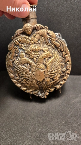 Брутник, фишеклък, барутница Русия, Руска Империя, снимка 4 - Антикварни и старинни предмети - 53939364