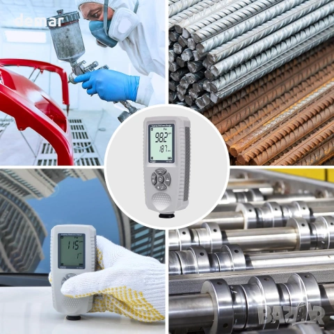 Дебеломер за автомобилно покритие, LCD дисплей с подсветка, 0-2000 um, снимка 7 - Аксесоари и консумативи - 53402053