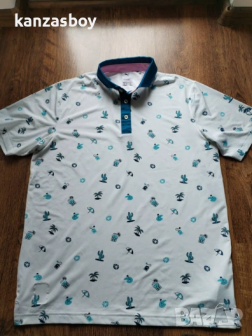 PUMA x ARNOLD PALMER - дизайнерска голф тениска КАТО НОВА М, снимка 6 - Тениски - 54208302