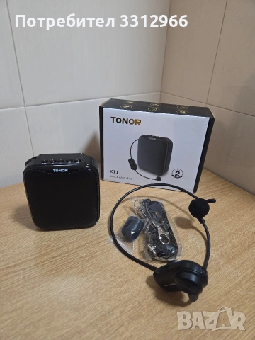 Чисто нов преносим гласов усилвател TONOR K11 не тръгва