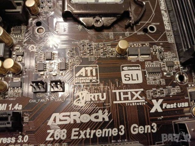 ASRock Z68 Extreme3 Gen3, LGA 1155 + 2500k, снимка 3 - Дънни платки - 45448290