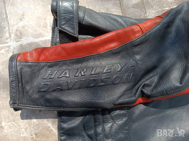 Кожено яке Harley Davidson M / Харлей Дейвидсън, снимка 4 - Якета - 54292735