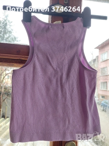 Лилав потник / топ, снимка 2 - Потници - 53178005