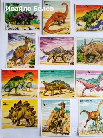 Колекция от стикери с динозаври, снимка 5 - Колекции - 52564399