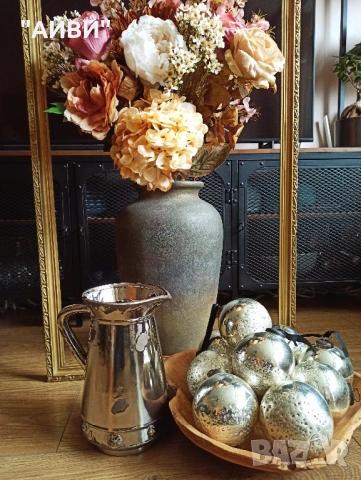 Старина луксозна кана от френска керамика, снимка 6 - Декорация за дома - 53971506