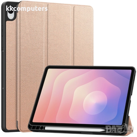 Кожен Калъф със Стойка за Samsung Galaxy Tab S11 X730 / X736- Слот за стилус, Вкл.Протектор |8 Цвята, снимка 7 - Калъфи, кейсове - 52330582