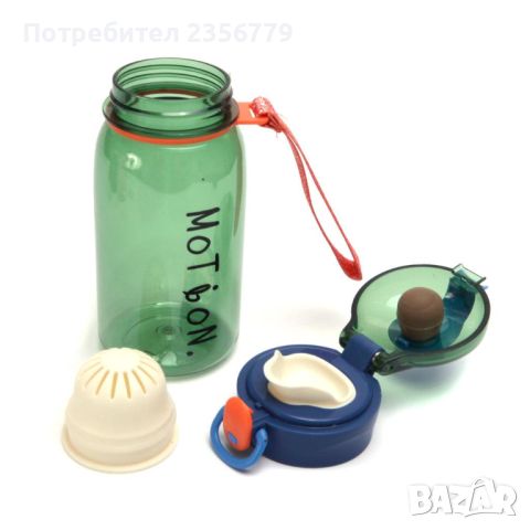Бутилка за вода с бутон на капачката и надпис Motion различни цветове, снимка 3 - Буркани, бутилки и капачки - 46227020