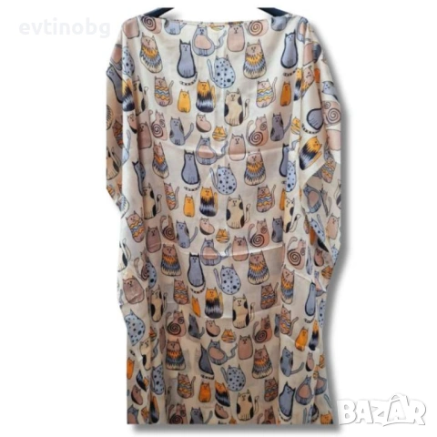 Красива плажна туника на котенца, снимка 5 - Туники - 54132809