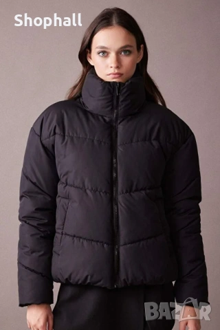 Късо пухено яке размер S, снимка 4 - Якета - 53096088